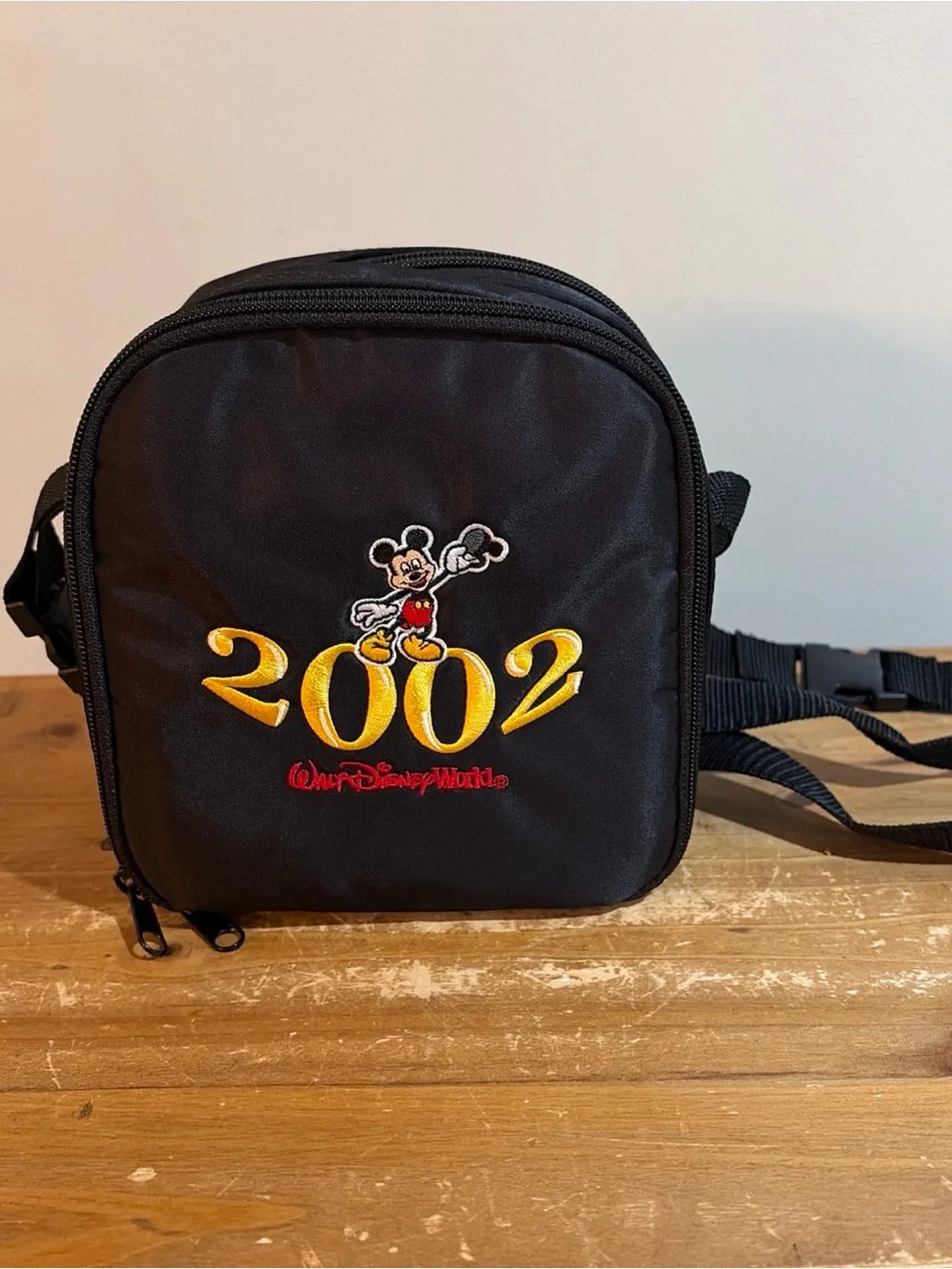 Walt Disney World 2002 Black CD / DVD Bag with Mickey Mouse Embroidery